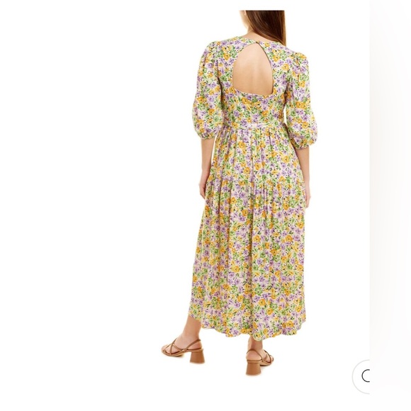Nicholas Celie Hastings Floral Maxi Linen Dress Size 6 NWT - Picture 16 of 16